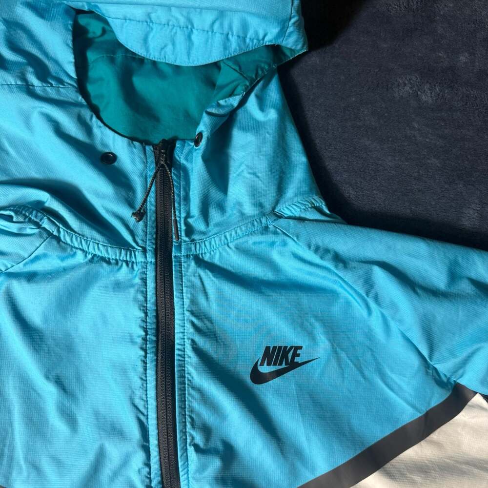 Nike Tech Woven Jacket - Blue/White/Black Color Block Men's L